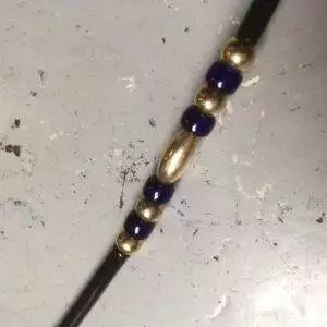 Kabelgrime Blue/gold Pearl