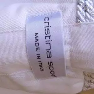 Cristina Sport dressurunderlag. Hvid med Swarovski