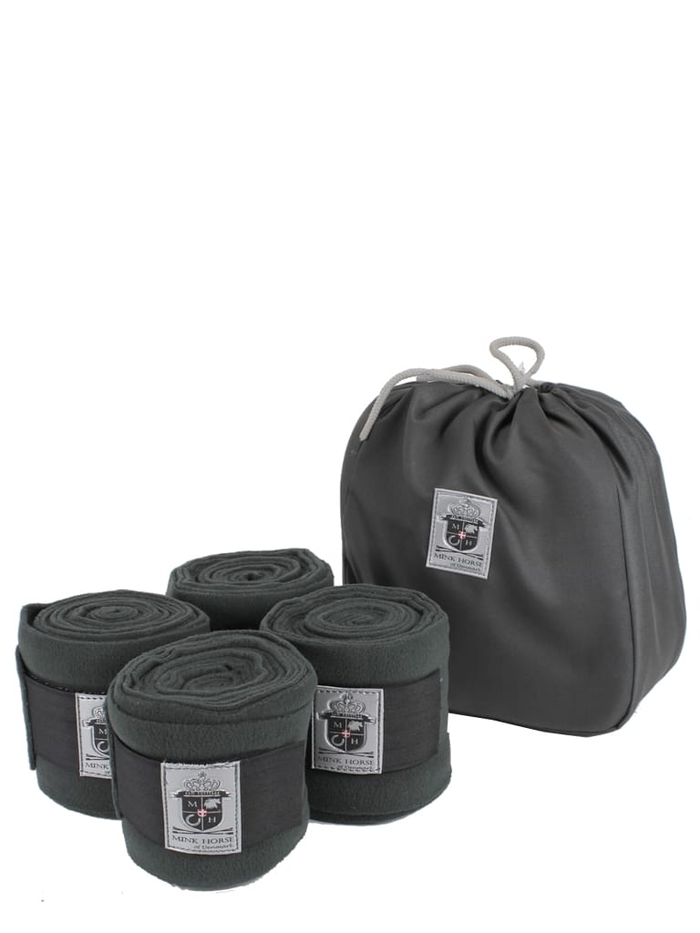 Mink Horse Bandager af luksus-fleece med velcro lukning, 4-set