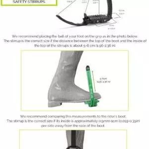 Tech Stirrups, sikkerhedsstigbøjle Venice Dressur Sort