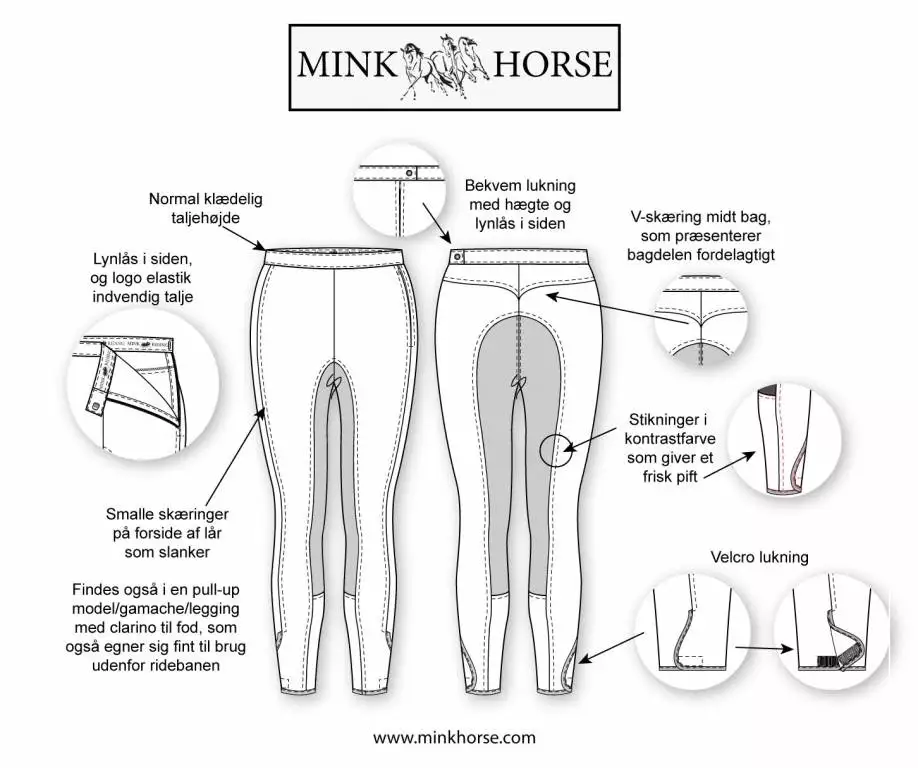 Mink Horse Jeans Style Ridebukser 