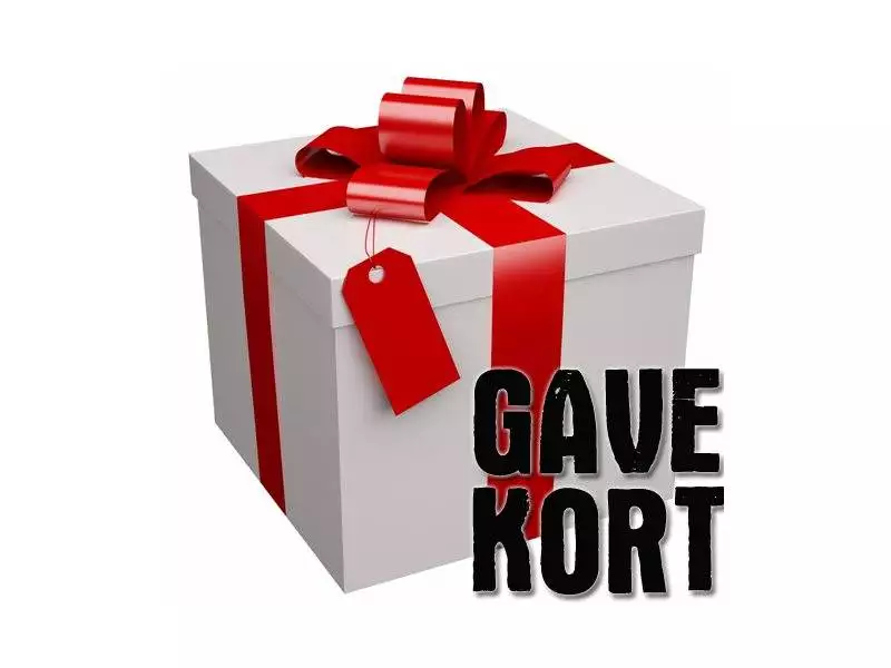 Giftcard from 100-2000 DKK