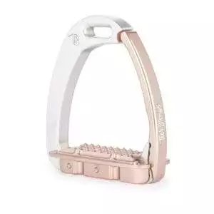 Tech Stirrups, safety stirrup Venice EVO Young. Silver/Rose gold
